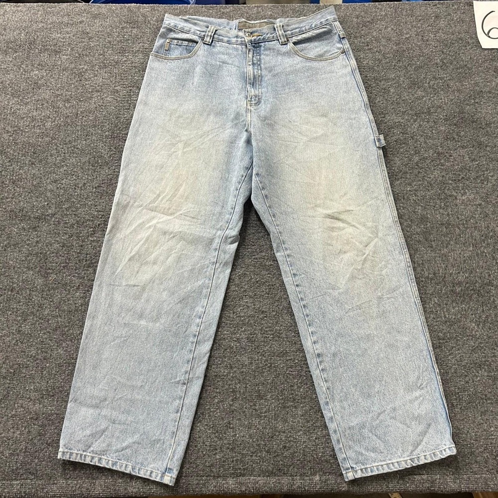 Ankor East Carpenter Jeans Mens Size 36 Light Wash Denim Relaxed Fit Baggy Y2K